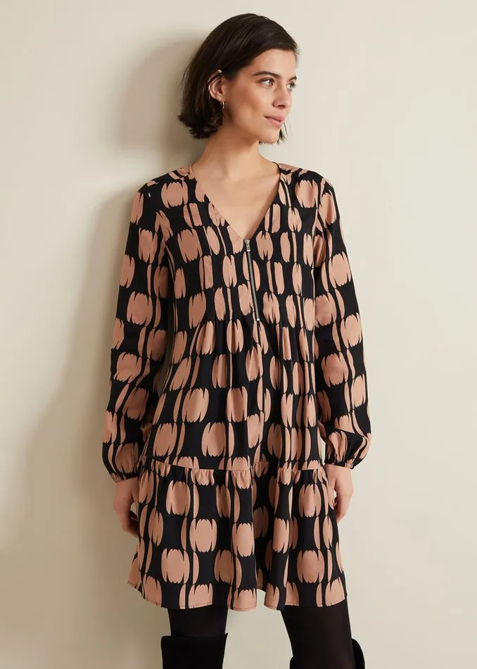 Phase Eight Dresses Women Penele Spot Swing Dress Blackmulti