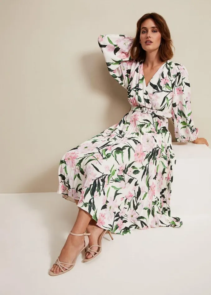 Phase Eight Dresses Women Penny Floral Pleat Midi Dress Multicoloured