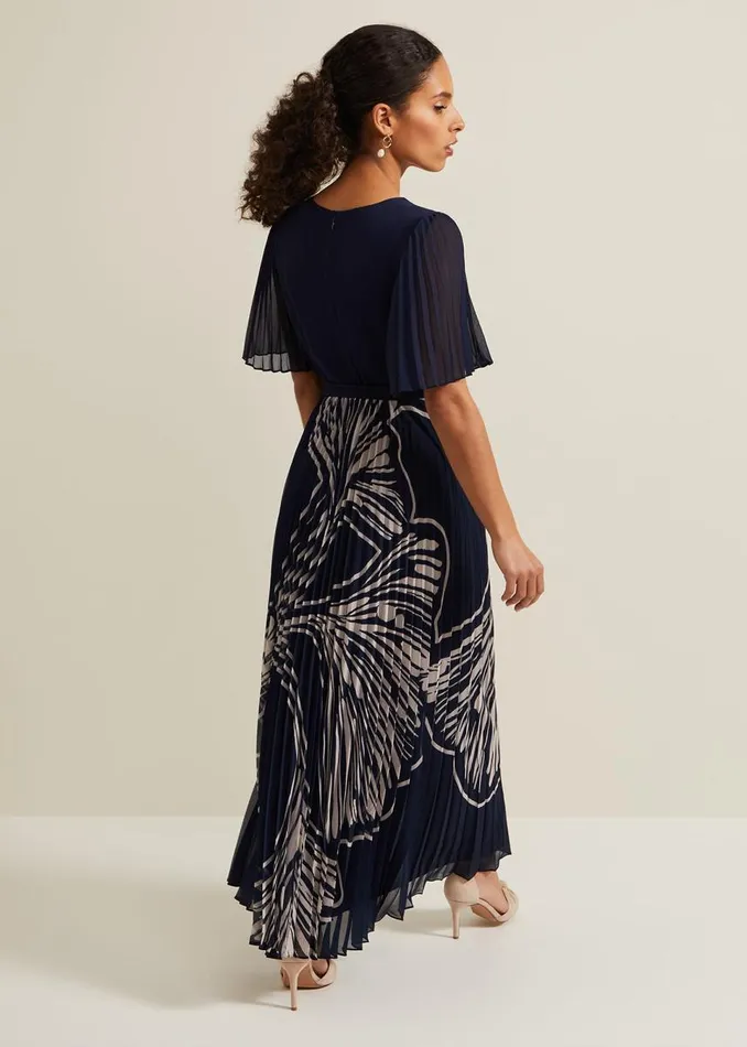 Phase Eight Dresses Women Petite Abigail Printed Pleat Midaxi Dress Multicoloured Phase Eight Dresses Women Petite Abigail Printed Pleat Midaxi Dress Multicoloured