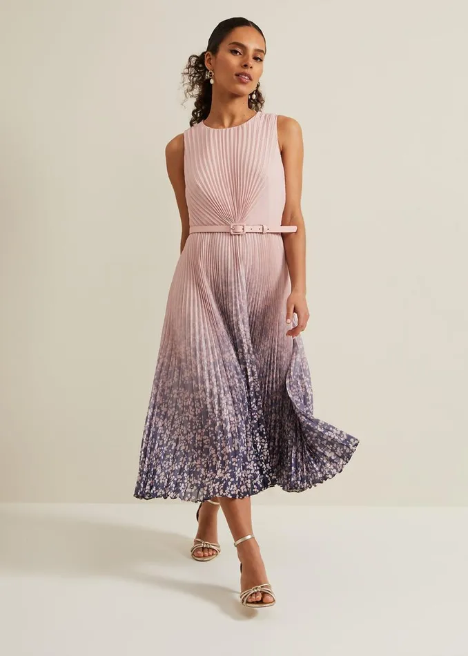 Phase Eight Dresses Women Petite Simara Printed Midi Dress Multicoloured