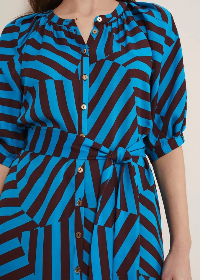 Phase Eight Dresses Women Rosella Striped Mini Dress Bluechocolate