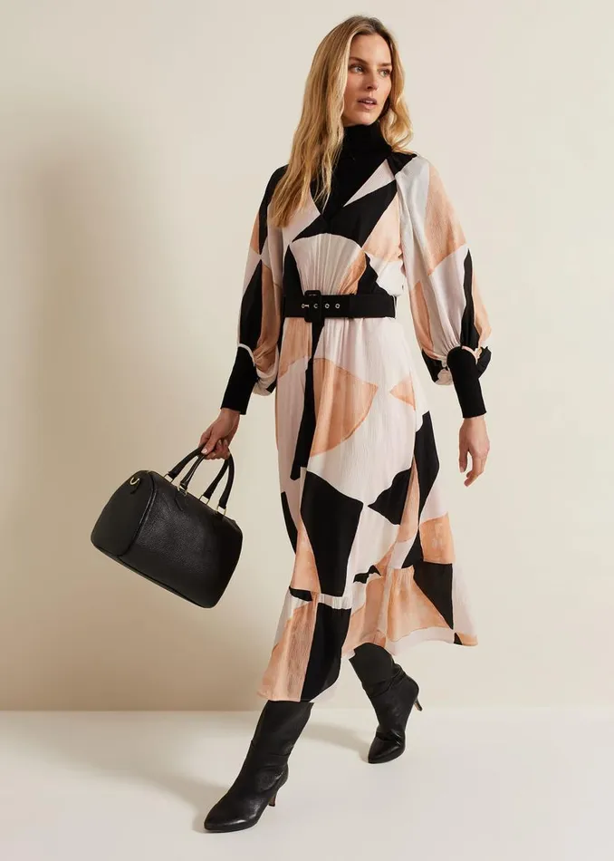 Phase Eight Dresses Women Sophia Colourblock Belted Midi Dress Multicoloured Phase Eight Dresses Women Sophia Colourblock Belted Midi Dress Multicoloured