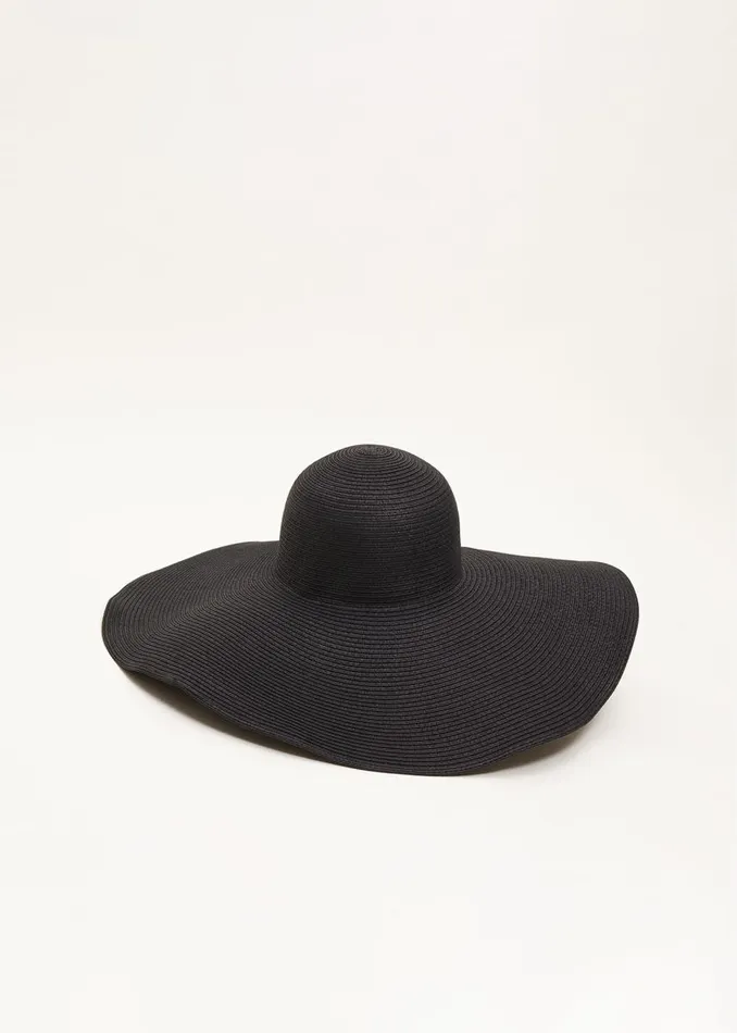 Phase Eight Fascinators and Hats Women Oversized Straw Hat Black
