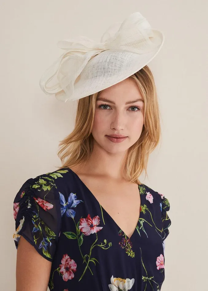 Phase Eight Fascinators and Hats Women White Bow Fascinator Ivory