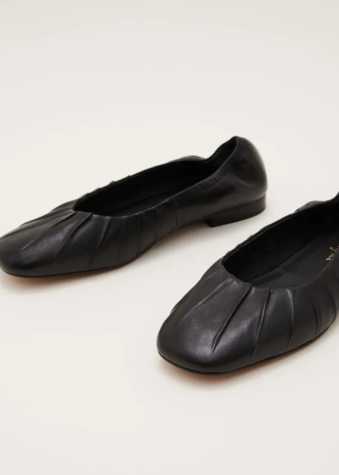 Phase Eight Flats Women Elasticated Pump Black