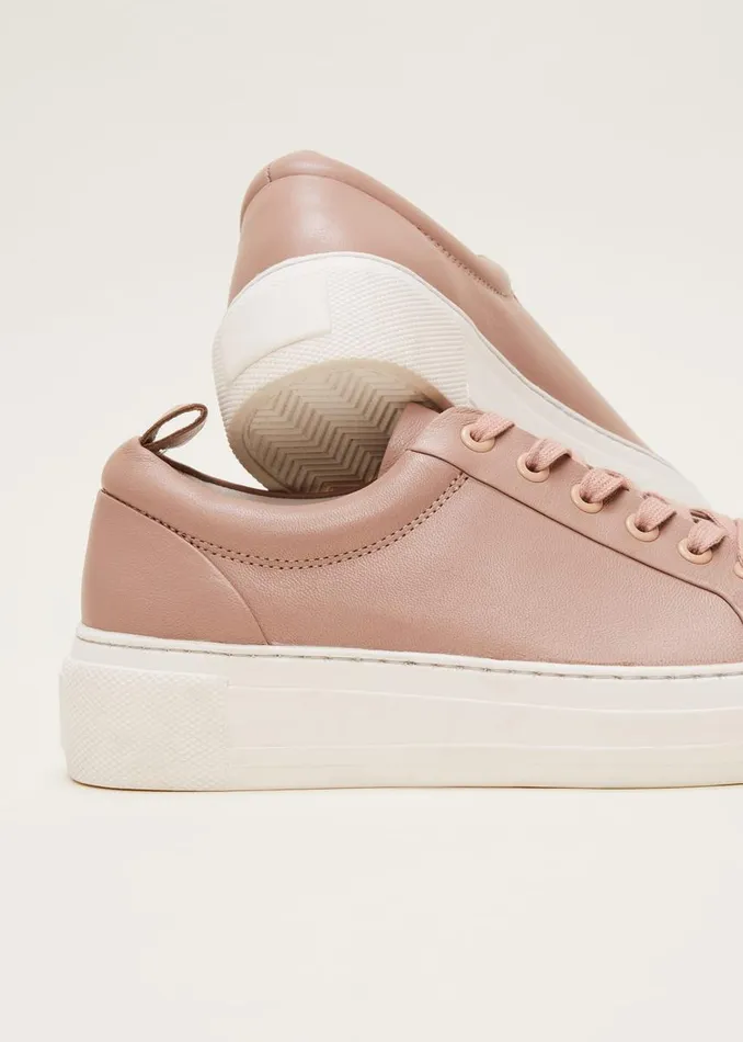 Phase Eight Flats Women Platform Trainers Light Pink