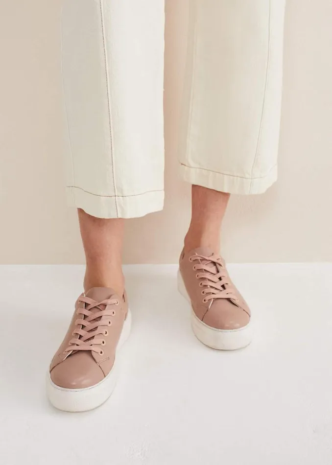 Phase Eight Flats Women Platform Trainers Light Pink