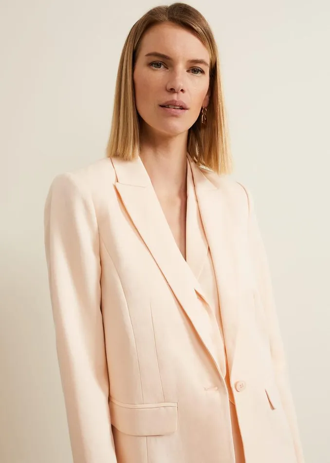 Phase Eight Jackets Women Bianca Peach Suit Jacket Coral