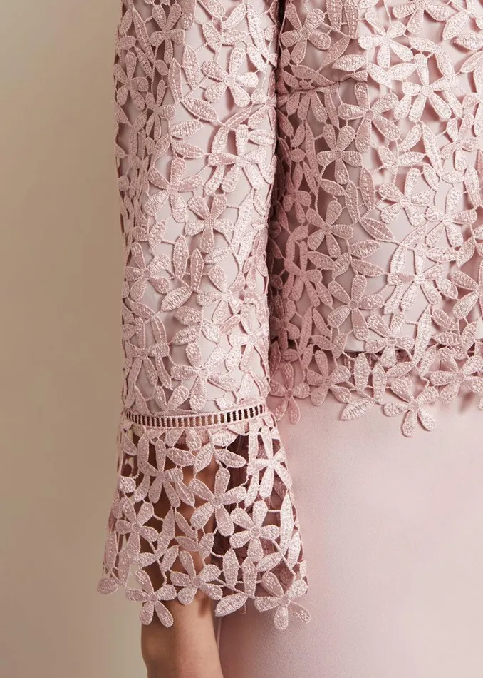 Phase Eight Jackets Women Daisy Lace Jacket Pale Pink