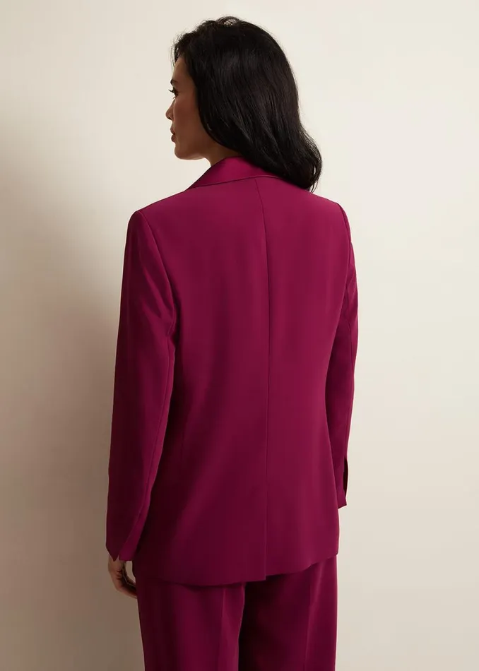 Phase Eight Jackets Women Elandra Tux Blazer Burgundy