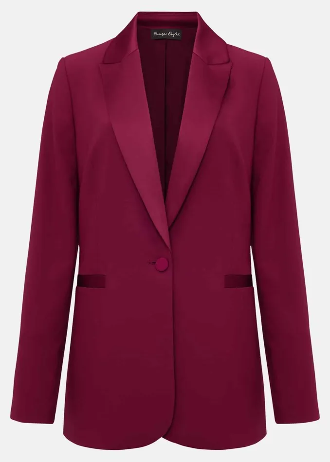 Phase Eight Jackets Women Elandra Tux Blazer Burgundy