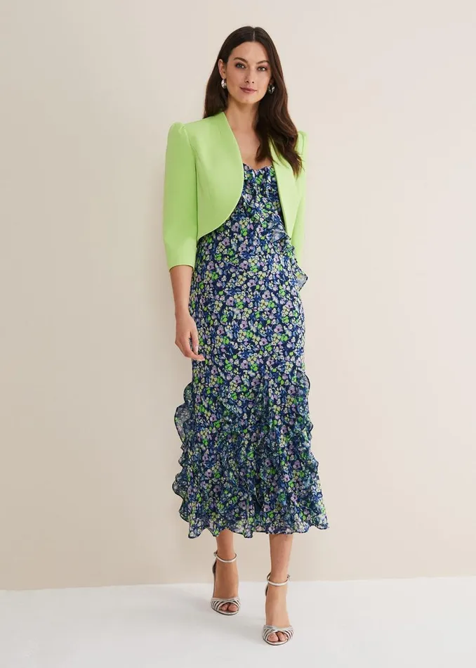 Phase Eight Jackets Women Leanna Cropped Jacket Apple Green
