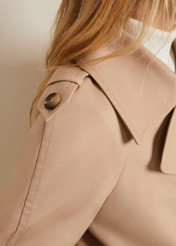 Phase Eight Jackets Women Lola Camel Cropped Trench Jacket Camel