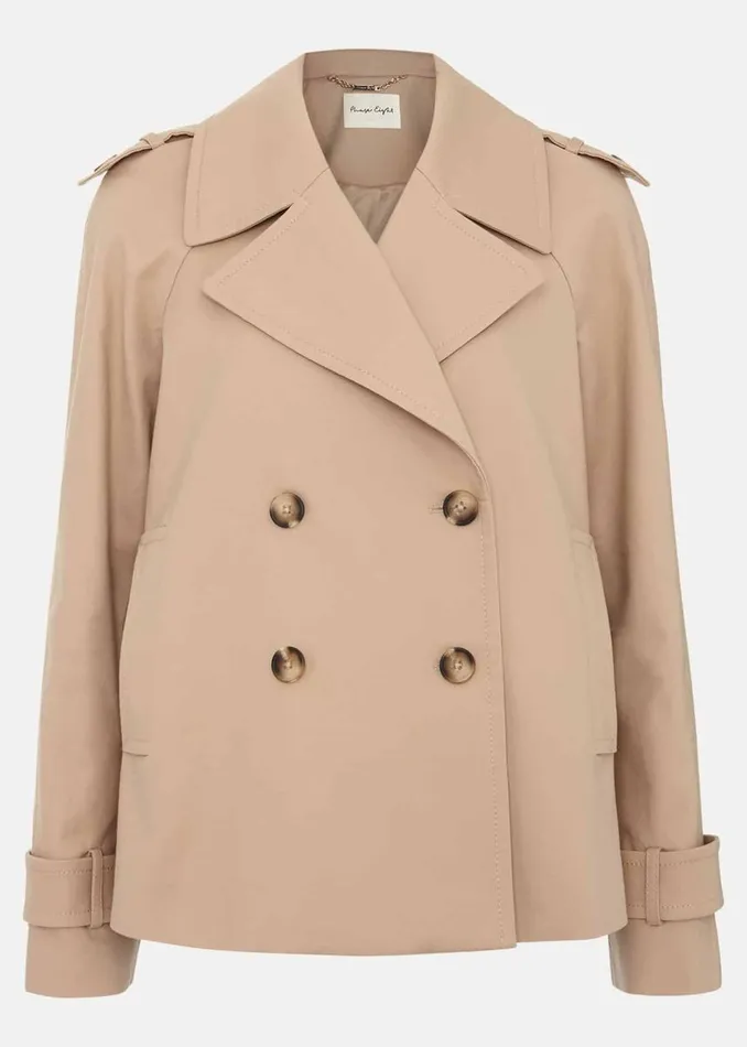 Phase Eight Jackets Women Lola Camel Cropped Trench Jacket Camel