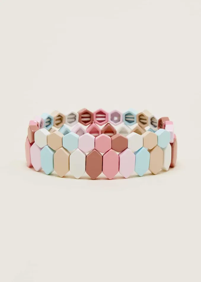 Phase Eight Jewellery Women Pastel Beaded Bracelet Pack Multi Brights