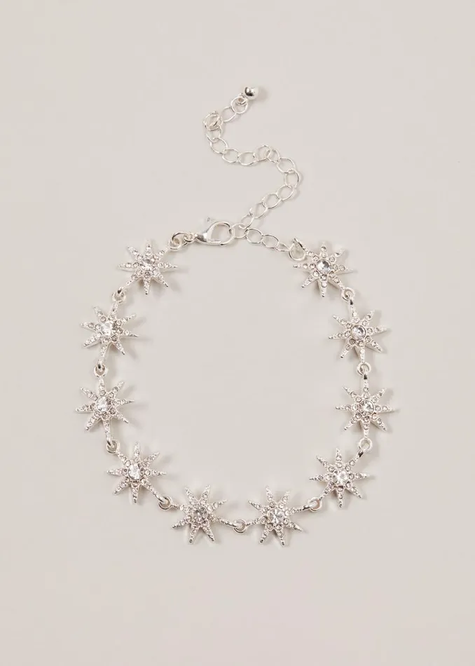Phase Eight Jewellery Women Silver Plated Star Bracelet Silver