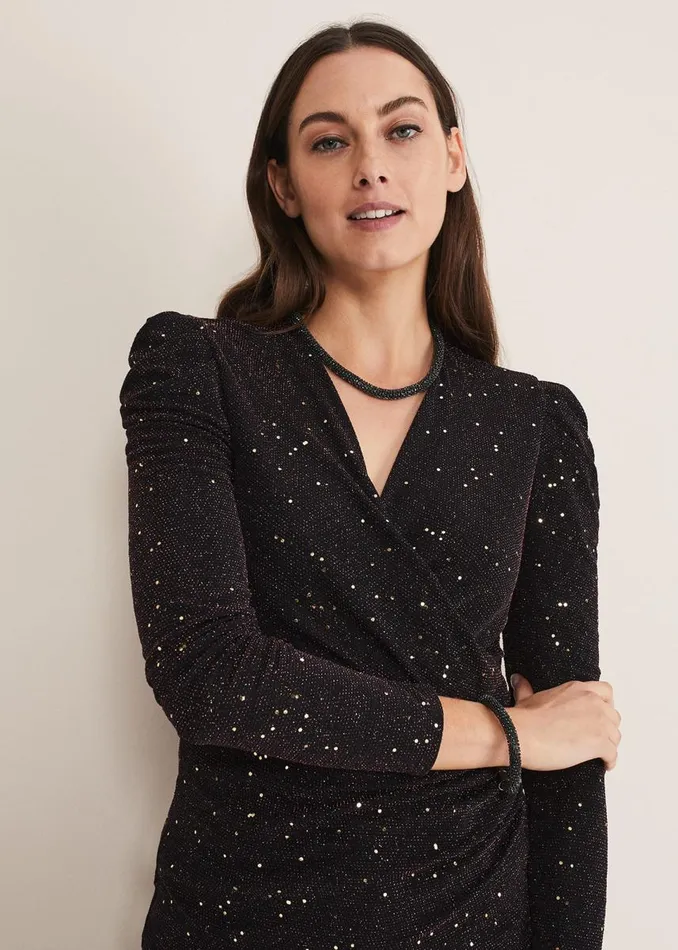 Phase Eight Jewellery Women Sparkle Bracelet Black