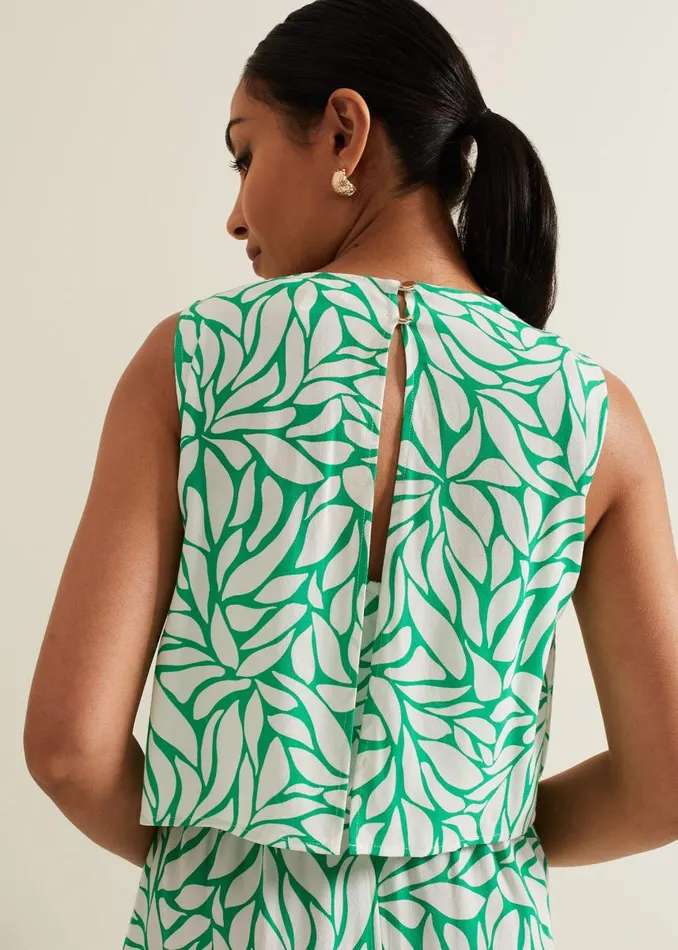 Phase Eight Jumpsuits Women Petite Aubrey Geo Jumpsuit Green