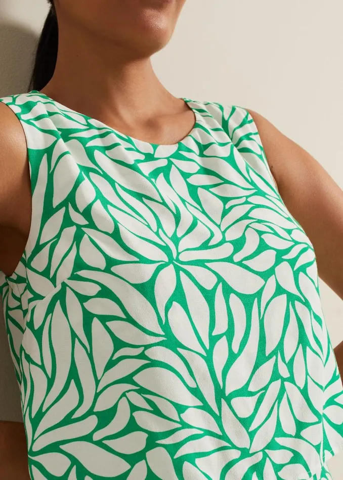 Phase Eight Jumpsuits Women Petite Aubrey Geo Jumpsuit Green