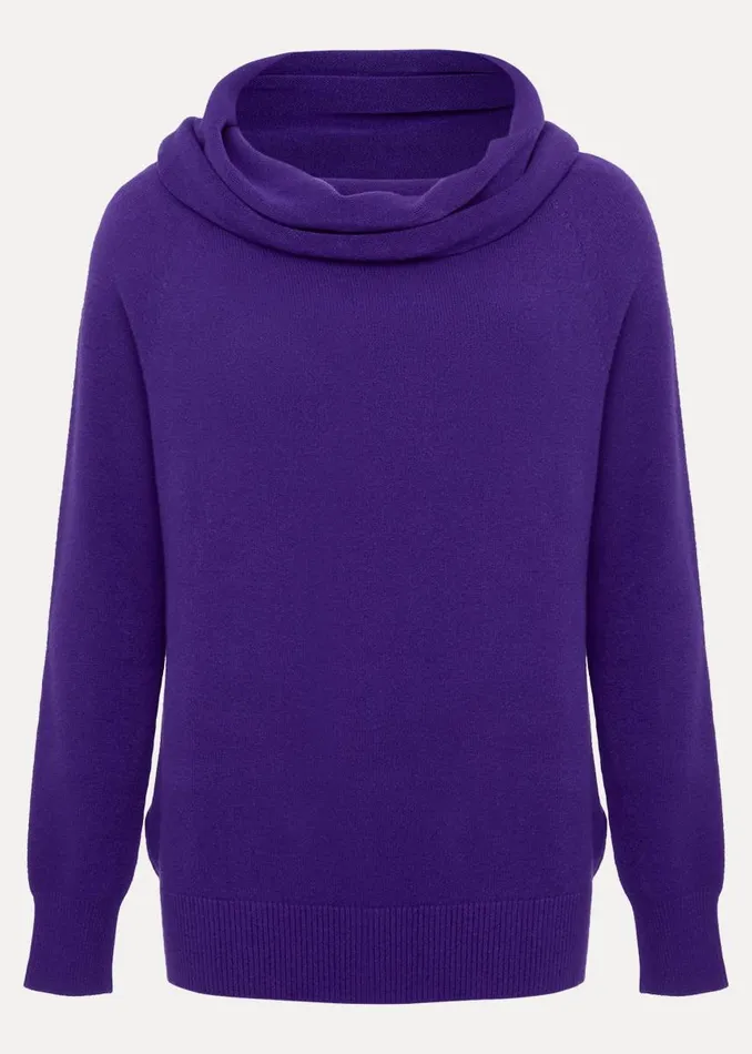Phase Eight Knitwear Women Rylee Fine Knit Roll Neck Jumper Purple