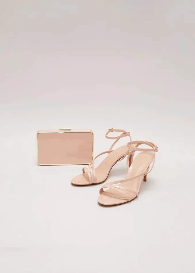 Phase Eight Occasion Shoes Women Patent Barely There Strappy Sandal Pale Pink Phase Eight Occasion Shoes Women Patent Barely There Strappy Sandal Pale Pink