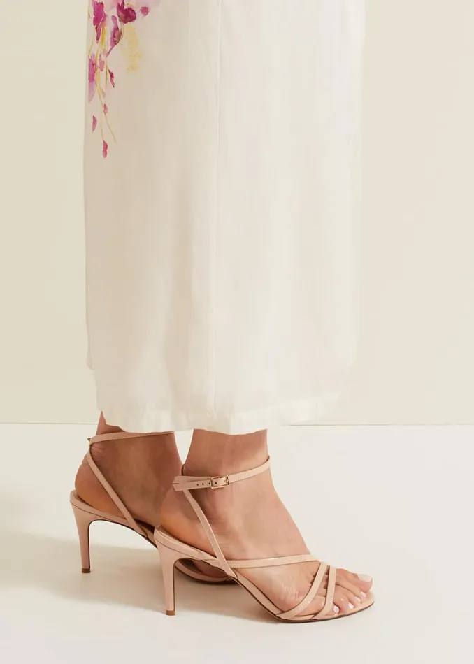 Phase Eight Occasion Shoes Women Patent Barely There Strappy Sandal Pale Pink Phase Eight Occasion Shoes Women Patent Barely There Strappy Sandal Pale Pink