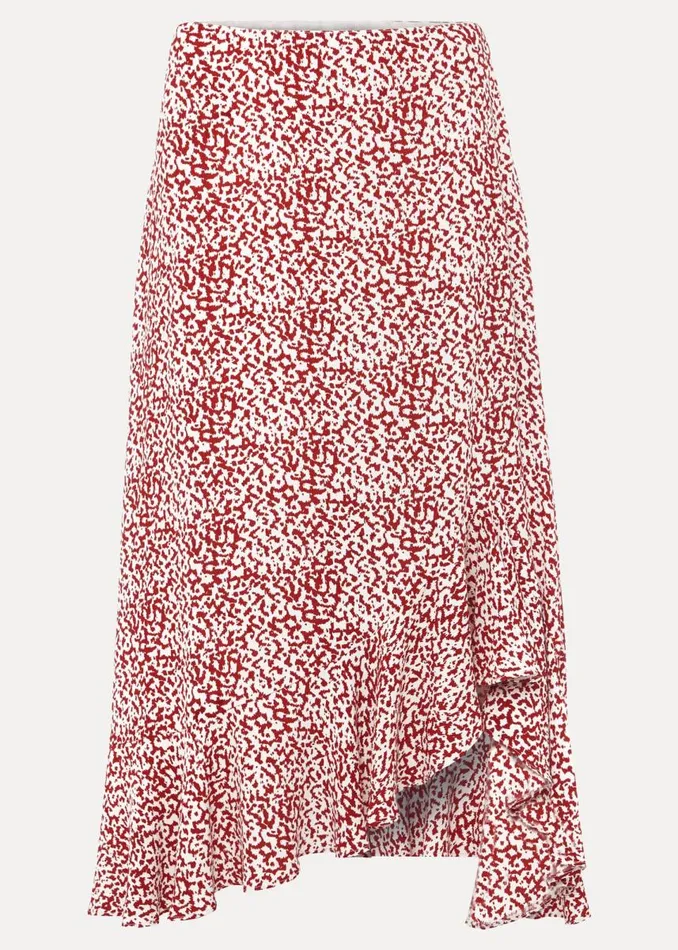 Phase Eight Skirts Women Lara Print Frill Hem Skirt Rustivory