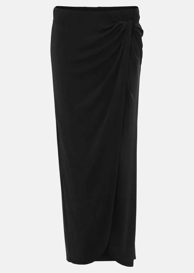 Phase Eight Skirts Women Nathalia Jersey Draped Midi Skirt Black