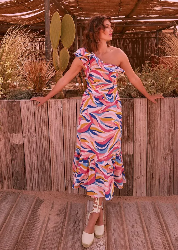 Phase Eight Skirts Women Tyra Wave CoOrd Midi Skirt Multicoloured