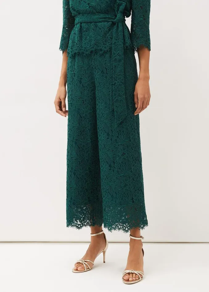 Phase Eight Trousers Women Aliza Lace CoOrd Trousers Pine