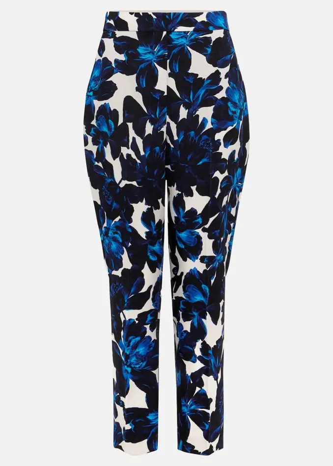 Phase Eight Trousers Women Caddie Floral Suit Trousers Blue
