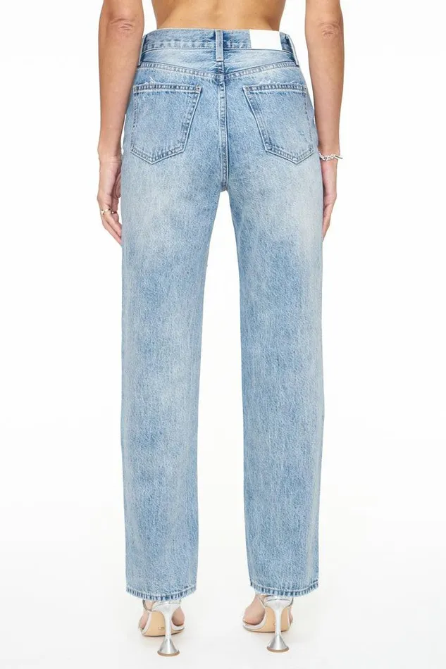 Pistola Denim Denim Women Cassie Super High Rise Straight Leg 8211 City Lights Distressed City Lights Distress