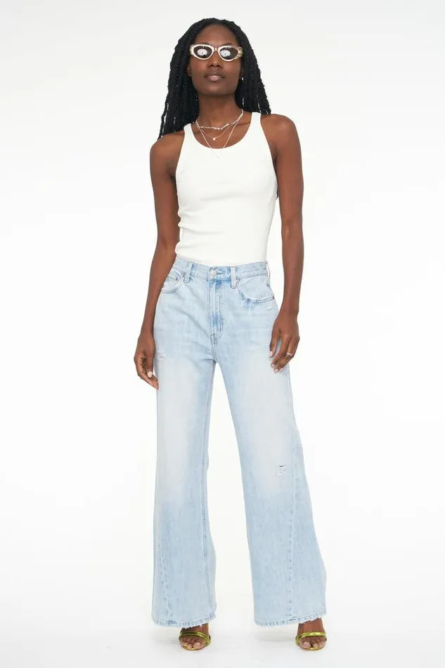 Pistola Denim Tops Women Alden Scoop Neck Tank 8211 Vanilla Vanilla