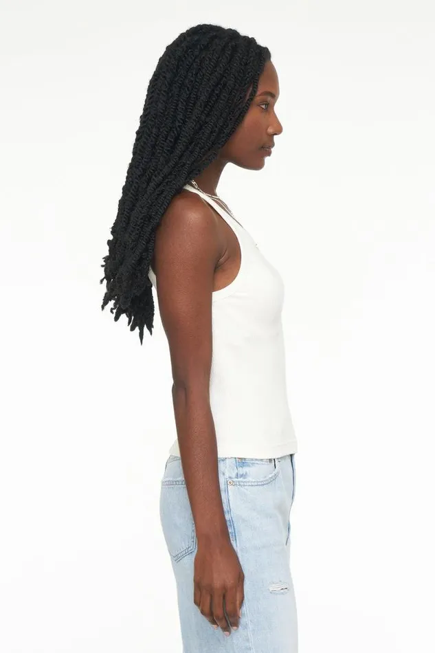 Pistola Denim Tops Women Alden Scoop Neck Tank 8211 Vanilla Vanilla