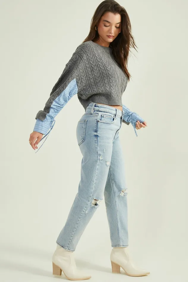 Pullovers Altar8217d State Women Maria Mixed Cable Knit Sweater