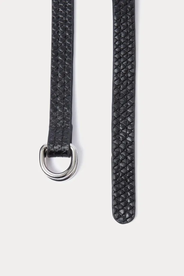 Rachel Comey Belts Women Stitched Skinny Belt Black