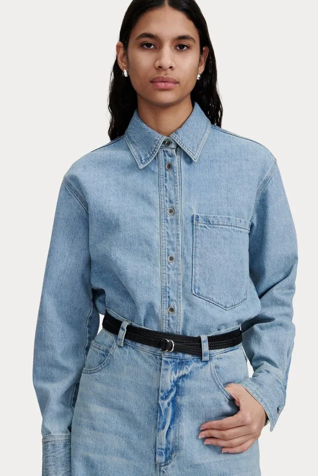Rachel Comey Belts Women Stitched Skinny Belt Black