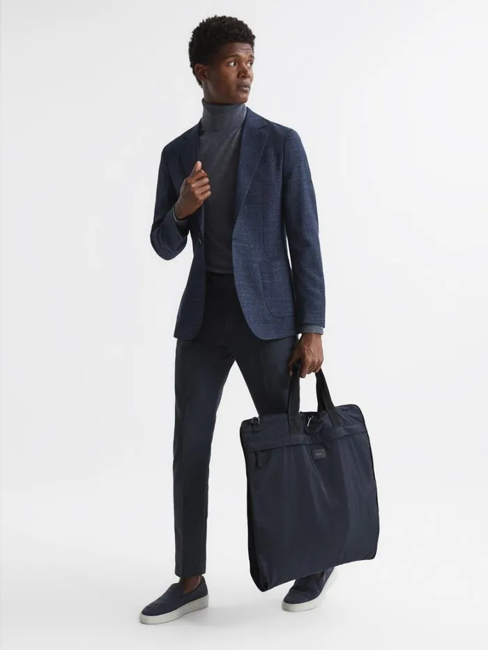 Reiss Bags Men Nylon Webbing Suit Bag In Dark Navy Reiss Bags Men Nylon Webbing Suit Bag In Dark Navy