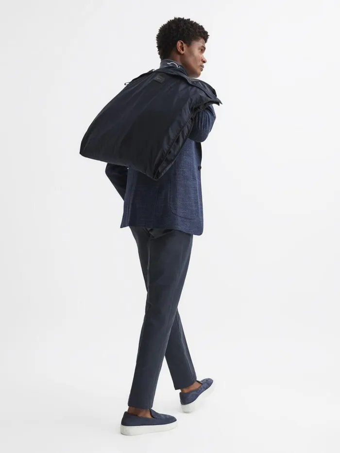 Reiss Bags Men Nylon Webbing Suit Bag In Dark Navy Reiss Bags Men Nylon Webbing Suit Bag In Dark Navy