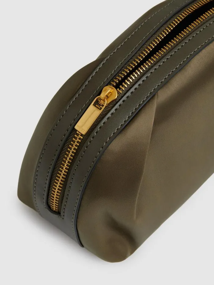 Reiss Bags Women Cosmetics Bag In Olive Reiss Bags Women Cosmetics Bag In Olive