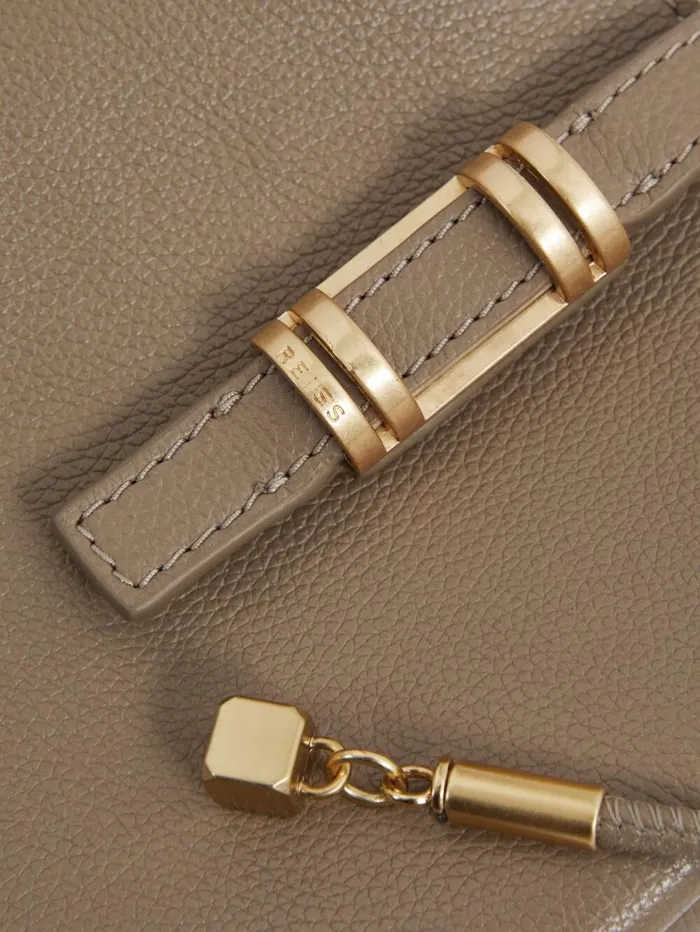Reiss Bags Women Leather Phone Holder In Taupe Reiss Bags Women Leather Phone Holder In Taupe