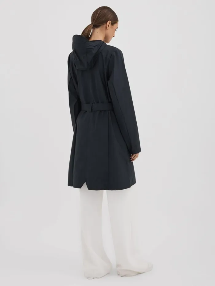 Reiss Blazers and Jackets Women Rains Belted Raincoat In Navy Reiss Blazers and Jackets Women Rains Belted Raincoat In Navy