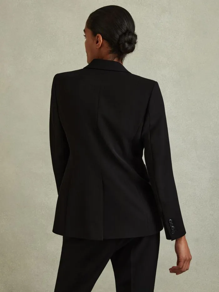 Reiss Blazers and Jackets Women Tailored Single Breasted Suit Blazer In Black Reiss Blazers and Jackets Women Tailored Single Breasted Suit Blazer In Black