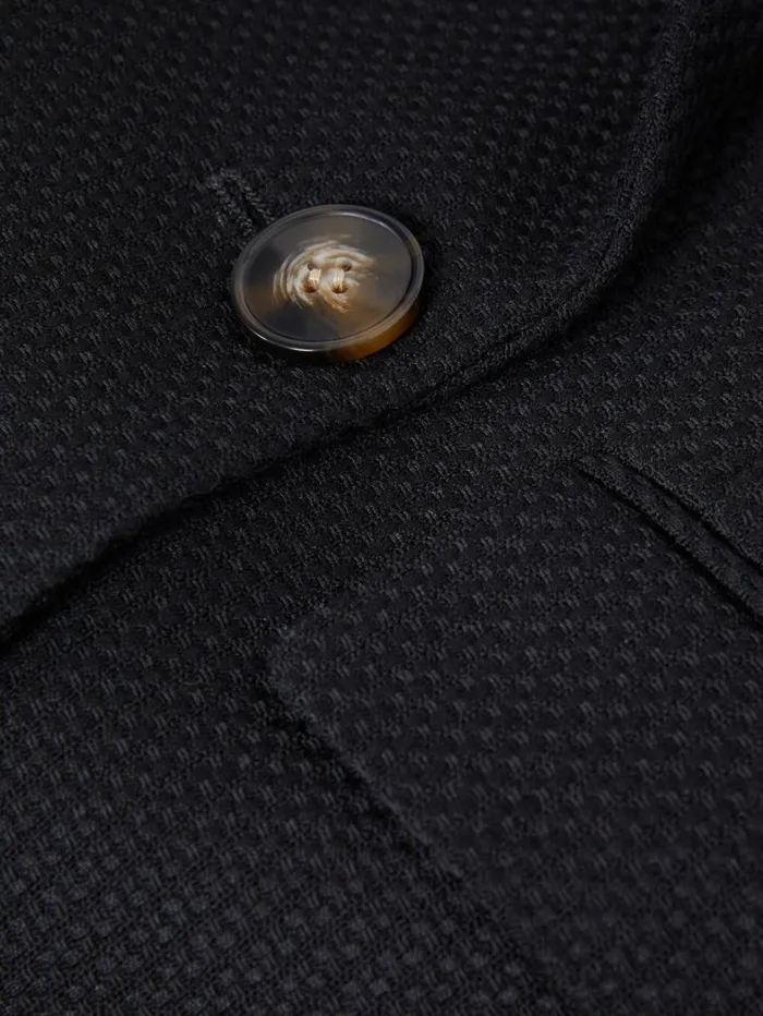 Reiss Blazers and Jackets Women Tailored Textured Wool Blend Double Breasted Blazer In Black Reiss Blazers and Jackets Women Tailored Textured Wool Blend Double Breasted Blazer In Black