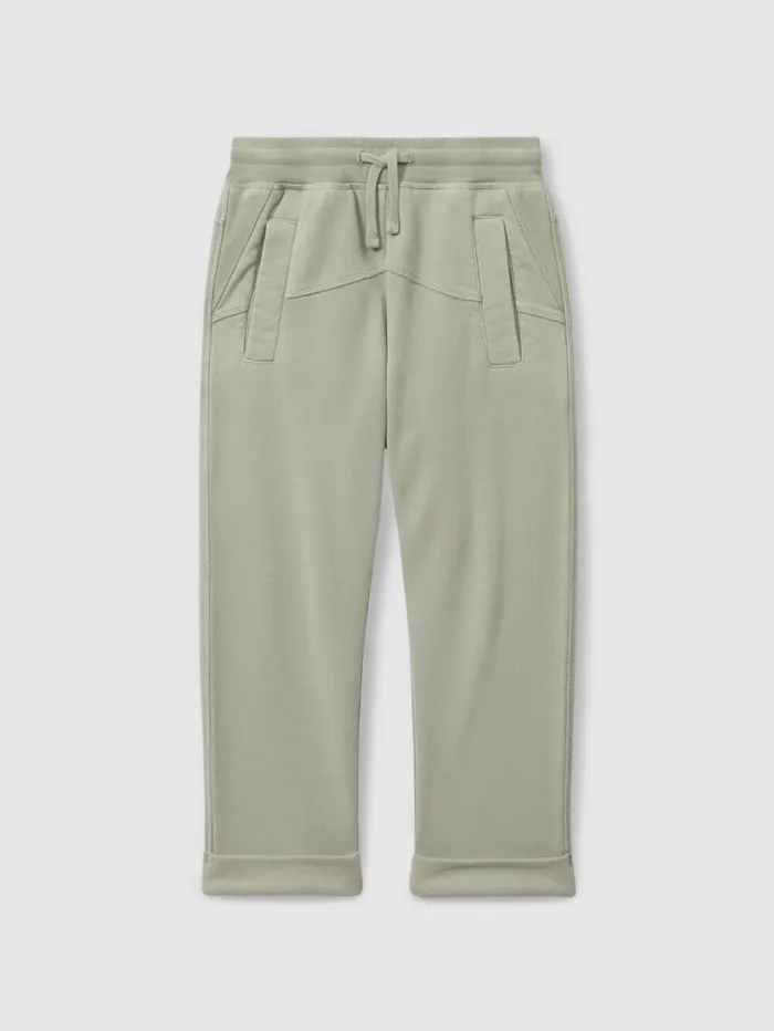 Reiss CoOrds Children 1314 Yrs Garment Dyed Cotton Joggers In Sage