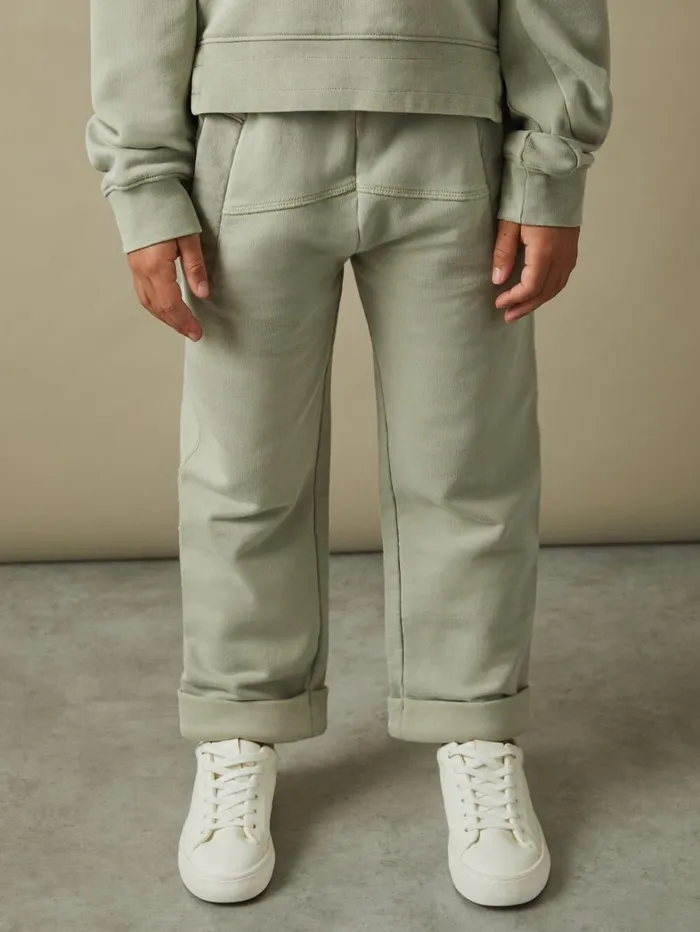 Reiss CoOrds Children 1314 Yrs Garment Dyed Cotton Joggers In Sage Reiss CoOrds Children 1314 Yrs Garment Dyed Cotton Joggers In Sage