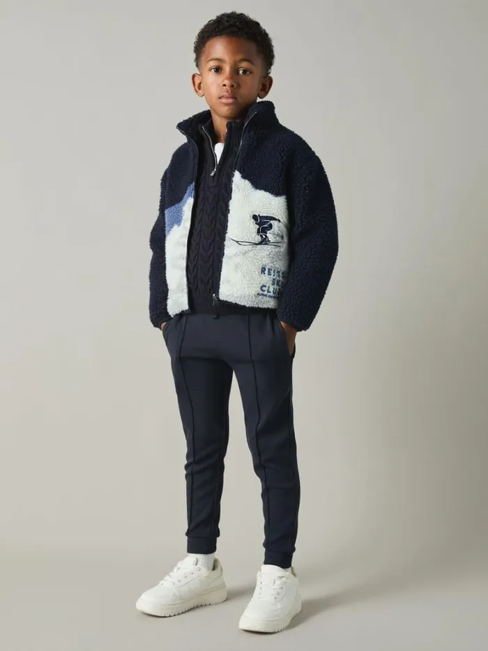 Reiss Coats and Jackets Children 39 Yrs Ski Landscape Fleece Jacket In Blue Reiss Coats and Jackets Children 39 Yrs Ski Landscape Fleece Jacket In Blue