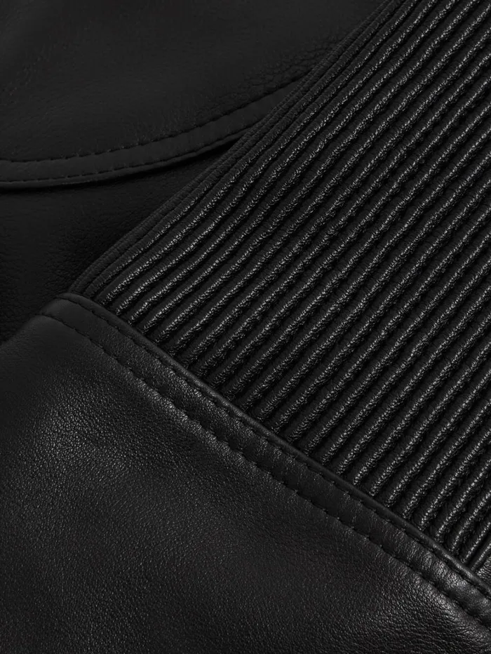 Reiss Coats and Jackets Men Embossed Leather Jacket In Black Reiss Coats and Jackets Men Embossed Leather Jacket In Black