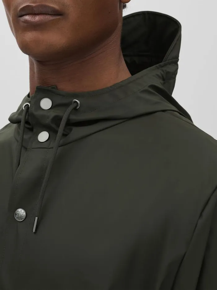 Reiss Coats and Jackets Men Rains Unisex Hooded Raincoat In Dark Green Reiss Coats and Jackets Men Rains Unisex Hooded Raincoat In Dark Green