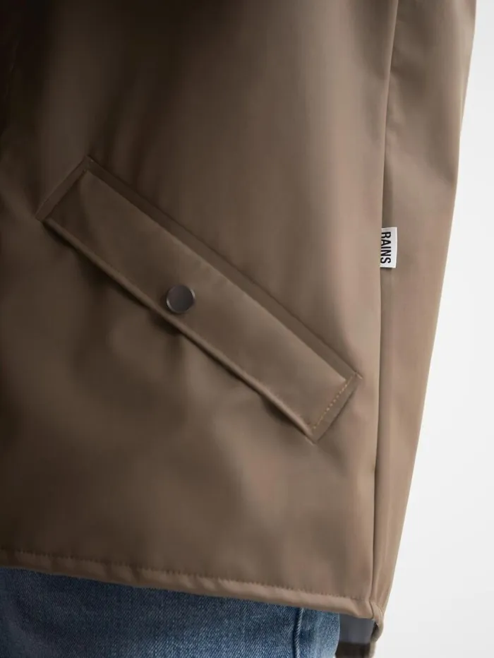 Reiss Coats and Jackets Men Rains Unisex Hooded Raincoat In Mid Brown Reiss Coats and Jackets Men Rains Unisex Hooded Raincoat In Mid Brown